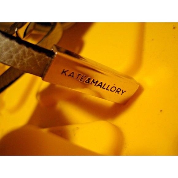 Wilsons Leather Kate & Mallory Leather Shopper Tote Handbag Gray Black NWT RARE - Picture 9 of 9